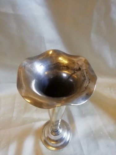 GOOD VINTAGE SILVER PLATED POSY HOLDER VASE, POSEY VASE - Picture 8 of 16