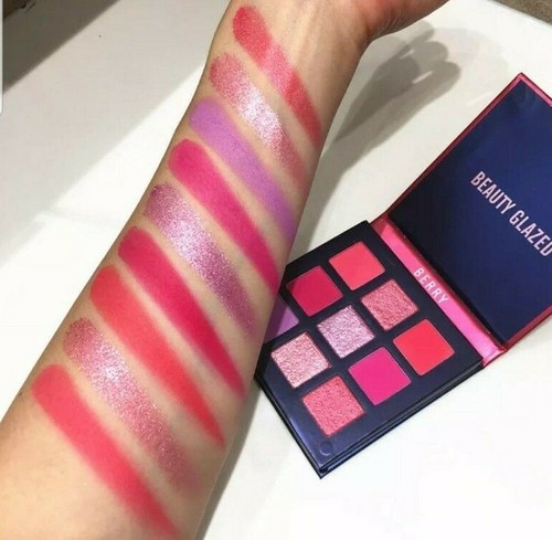 BEAUTY GLAZED 9 Color Shimmer Matte Eyeshadow Makeup Palette Lasting Pigmented - Picture 9 of 10