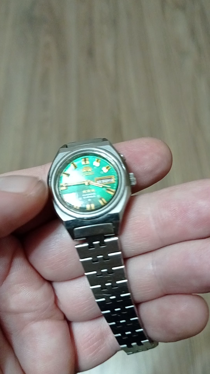 Vintage Women's Watch Orient Automatic 21 Jewels. Green Dial. | eBay
