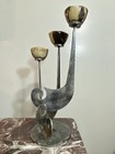 Fine Judaica Candelabra Brutalist Judaism Mid Century Modern — photo 4