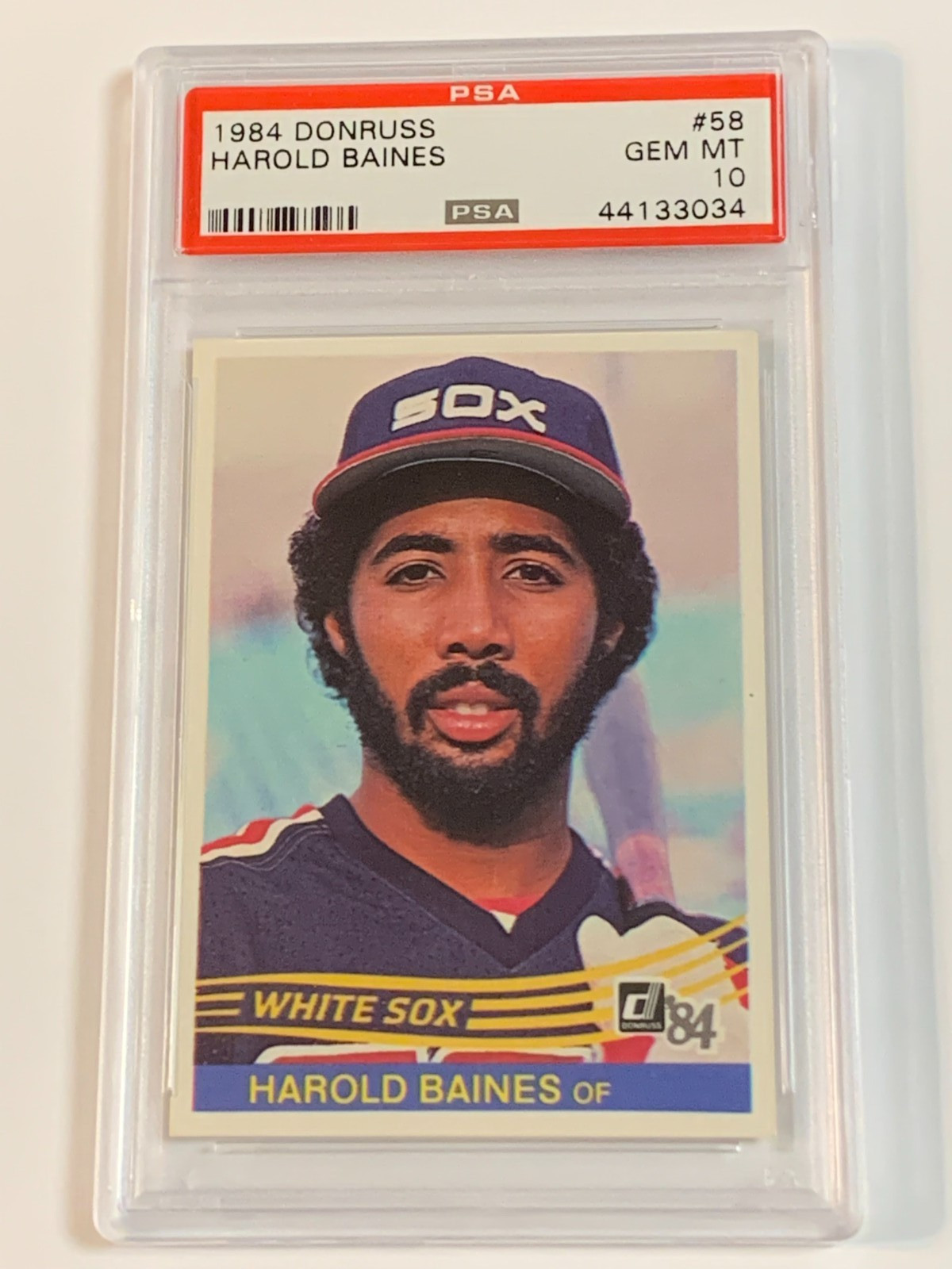 1984 Donruss #58 Harold Baines - PSA 10 (Gem MT)