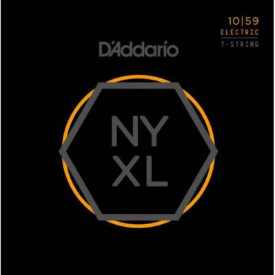 D'Addario NYXL1059 7 String Regular Light Gauge Electric Guitar Strings