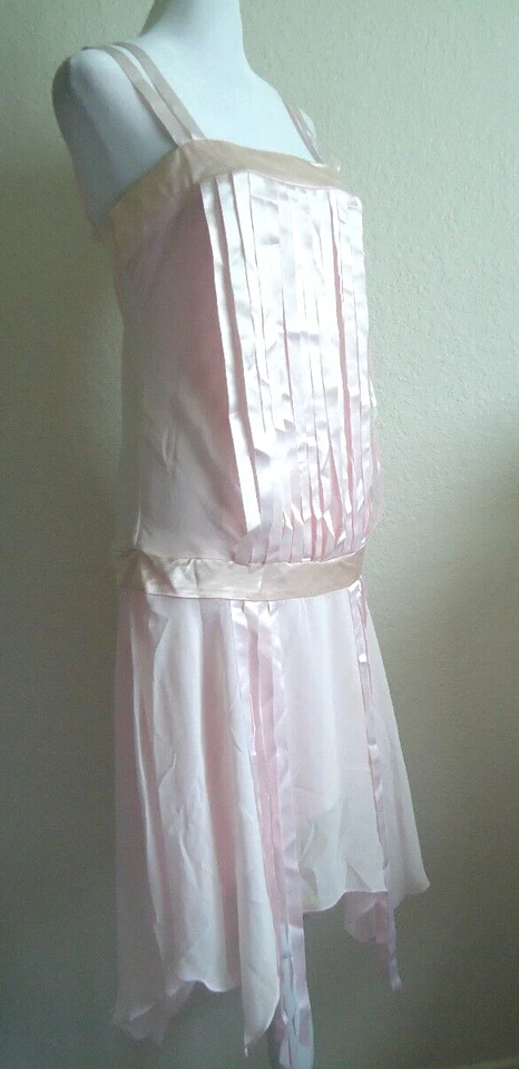Vintage 20s Jessica M Clintock USA Women's Soft Pink Dress Size-6 #O - Image 3 of 4