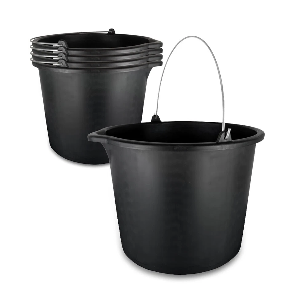 PRIMA-ONLINE ✅ Baueimer Wassereimer 12 -20L – Mörteleimer, Putzeimer, Garteneimer mit Ausguss