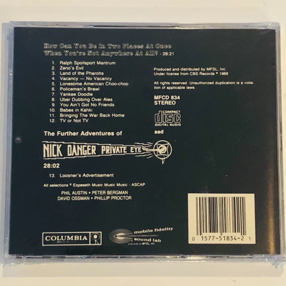 Компакт-диск THE FIREIGN THEATER How Can You Be Two Places At Once When You're Not MFSL! - Изображение 2 из 2