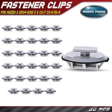 30Pcs Nylon Rocker & Moulding Fastener Clips with Sealer for Mazda 3 5 CX-7 CX-9