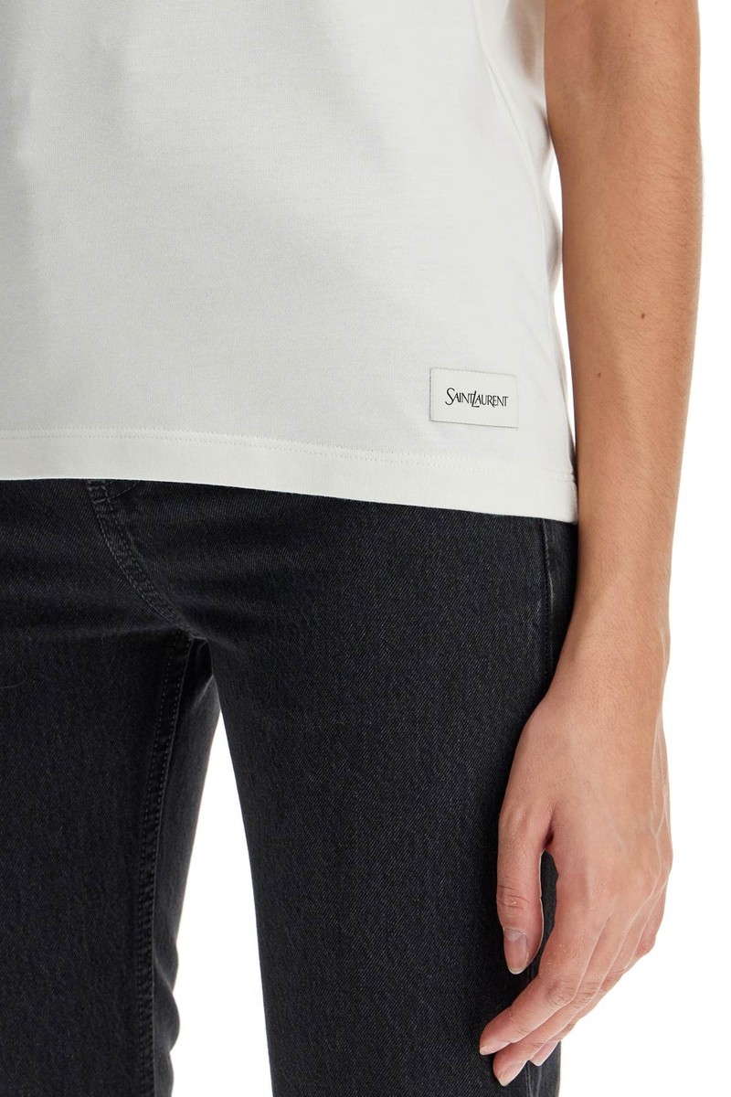 Tシャツ・カットソー SAINT LAURENT Women Tunic Tops 869066 810277 Y37RY 9502 WHIT s-l1200.jpg