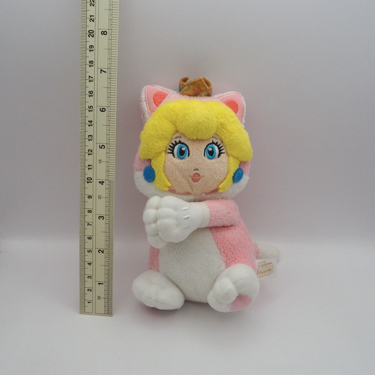 D0905A Super Mario 3D World Princess Peach Cat Sanei 2013 Plush 6