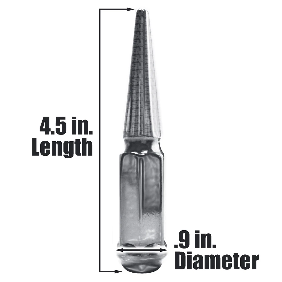 (32) Tuercas de clavo 9/16-18 para Chevy GMC carrocería cuadrada 3/4 1 tonelada 4x4 cromo 8 canales 2 Foto 3 de 4