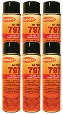 QTY6 Polymat 797 Hi-Temp Spray Adhesive auto headliner dash trunkliner 160F glue
