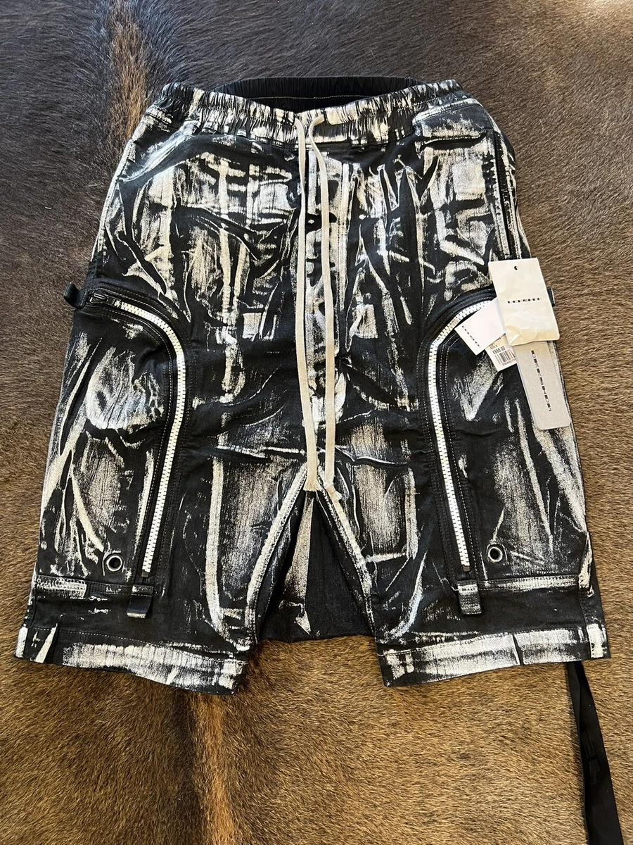 🔥Rick Owens🔥Bauhaus🔥 Pods Cargo Denim Shorts Size Small BRAND NEW WITH  TAGS