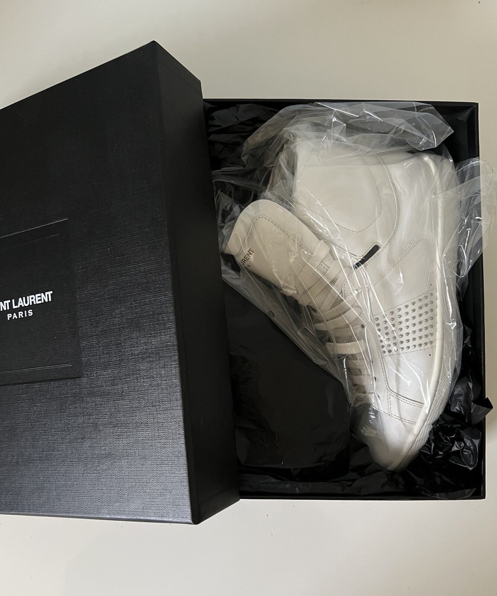 Saint Laurent By Hedi Slimane White Stud High Top Sneakers Saint Laurent By Hedi Slimane White Stud High Top Sneakers