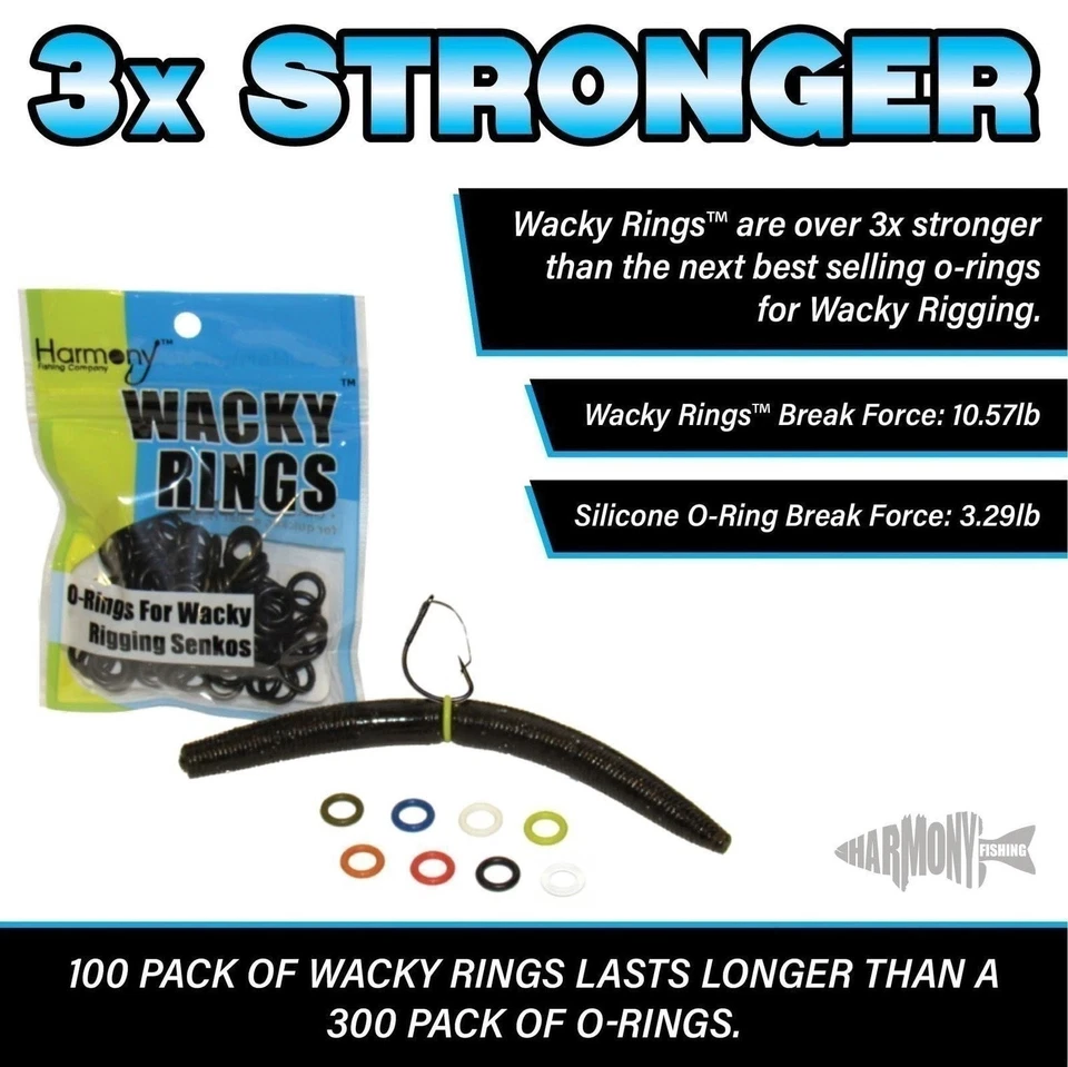 Wacky Rings (100pk) – O-Rings for Wacky Rigging Senkos/Worms/Soft Stickbaits - Image 4 of 4