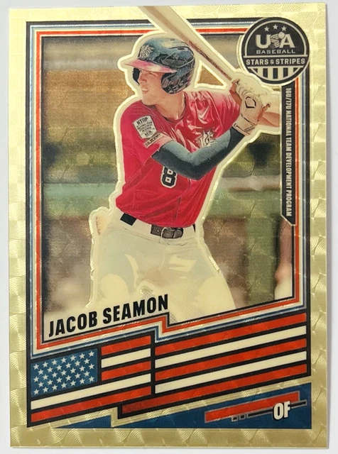 2026 Panini Prizm Stars & Stripes Jacob Seamon GOLD VINYL Prizm SuperFractor 1/1