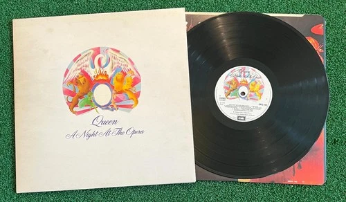 Queen a Night at the Opera Gatefold Vinyl LP 1975 Uk First Pressing EMI EMTC 103