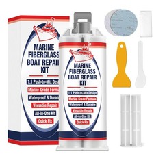 Marine Fiberglass Repair Kit for Boats, Gel Coat White