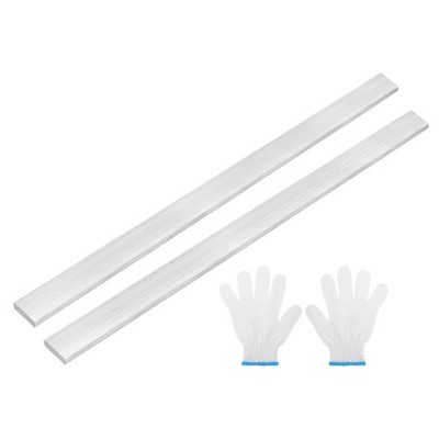 2 Pcs 304 Stainless Steel Flat Bars 1/4\'' x 13/16\'' x 12\'' for Trim Strips