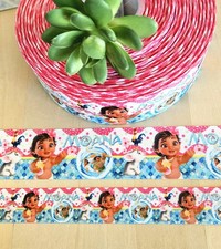 7/8 1.5 1 YD Moana Grosgrain Ribbon Disney Toddler Moana Hair Bow Ribbon