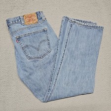 Levis 501 Jeans Mens 38x30 36x28 Blue Denim Pants Button Fly Faded Straight