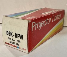 PROJECTOR LAMP - DEK/DFW - 500W 120V -SYLVANIA AVG 25hrs