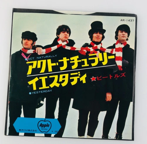 The Beatles Act Naturally Yesterday AR-1437 Vinyl 7 Single Japan 1973 Reissue
