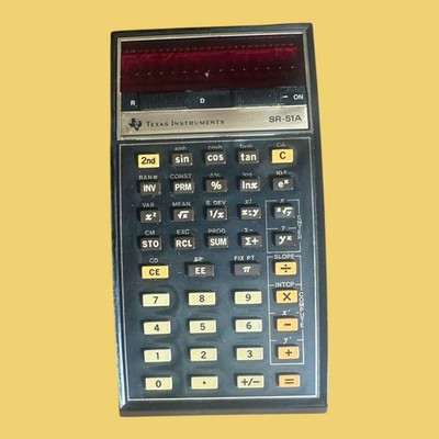 Texas Instruments SR-51A Scientific Calculator 1970s LED Needs Battery Rebuild