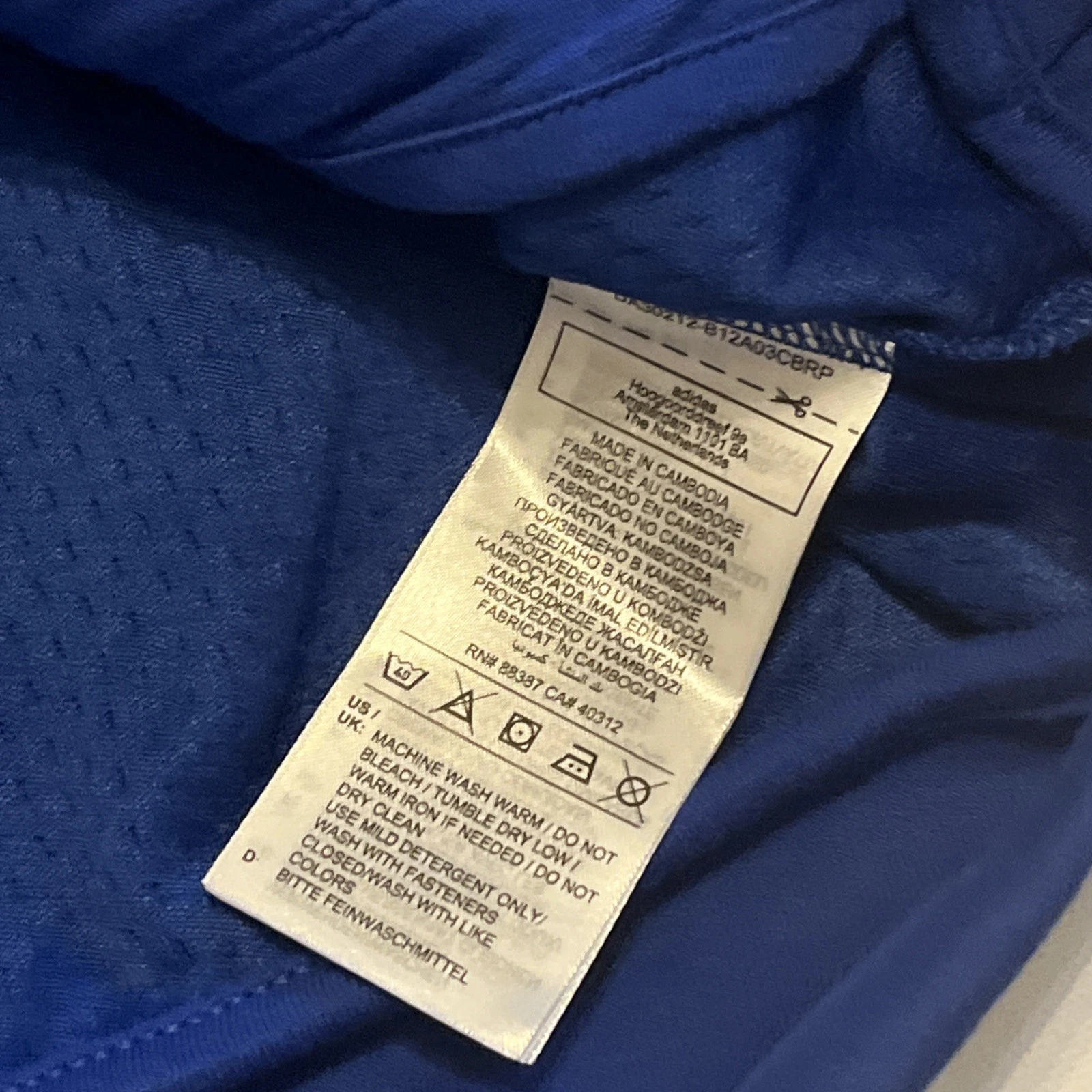 Adidas Track Jacket Men's S Full-Zip Hooded Team Blue JF6388 NWT $110 - product detail image 8