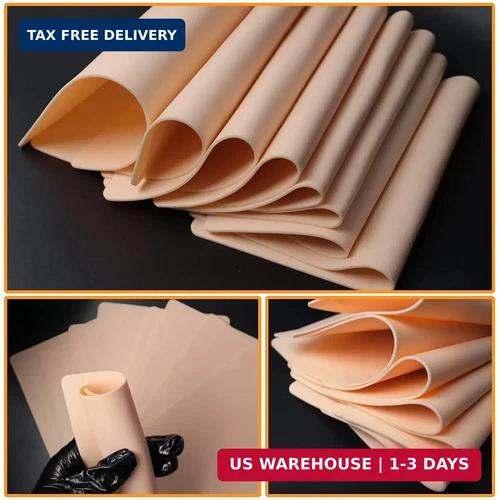 Yuelong 20Pcs Tattoo Practice Skins Blank Fake Skin for Tattoo Supplies image 5