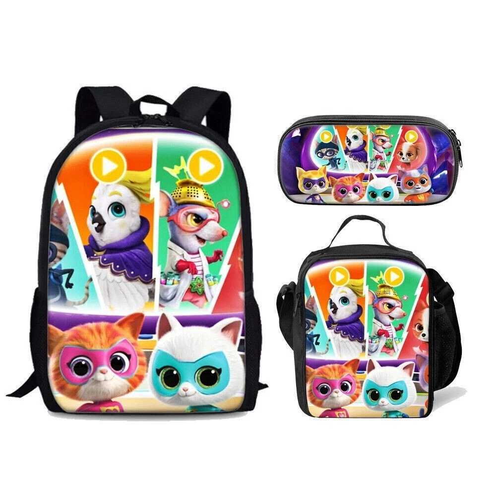 Super Kitties Backpack Set, School Bookbag