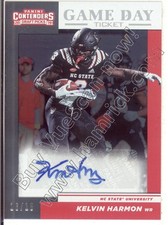 kelvin harmon rookie rc draft auto autograph nc state wolfpack ncsu college #/18
