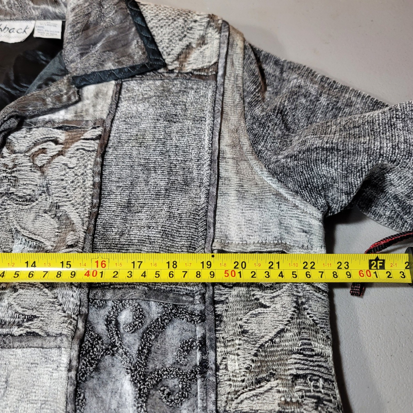 Flashback Vintage Patchwork Jacket Womens Medium … - image 9