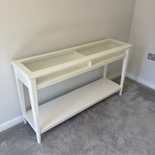 IKEA Leatorp Console Table White - Excellent Condition- H 74cm x W 132cm x D37cm