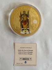 piece plaqué or 7 merveilles du monde