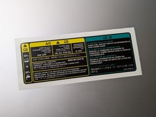 Replacement Ford Mustang Air Conditioning Decal 3u5a-19a286-ja - Sticker Label Replacement Ford Mustang Air Conditioning Decal 3u5a-19a286-ja - Sticker Label