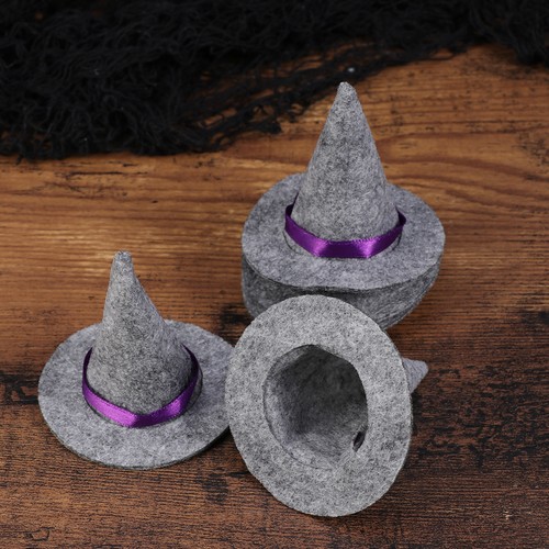 6 Pcs Witch Hat Props Mini Halloween Decorations Tiny Craft Child DIY Crafts - Picture 10 of 11