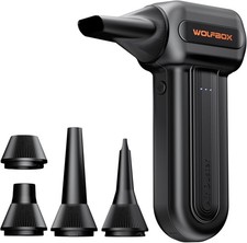 WOLFBOX MF60 Compressed Air Duster Mini Blower 3 Speed for Keyboard, Car, House