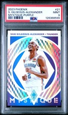 2023 PANINI PHOENIX MYSTIQUE PURPLE #21 SHAI GILGEOUS-ALEXANDER 73/75 PSA 9