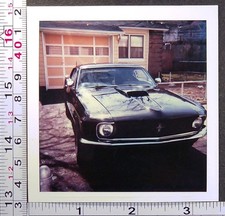 Early Ford Mustang Sports Car Polaroid Vintage Color Photo Snapshot #4
