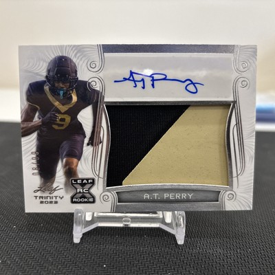 2023 Leaf Trinity A.T. Perry RC Rookie Patch Auto Silver /99