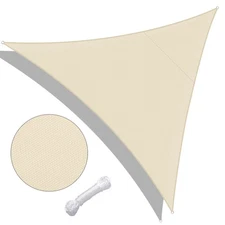 Triangle Sun Shade Sail Canopy 97% UV Block Patio Awning Outdoor Yard Deck 10 Ft