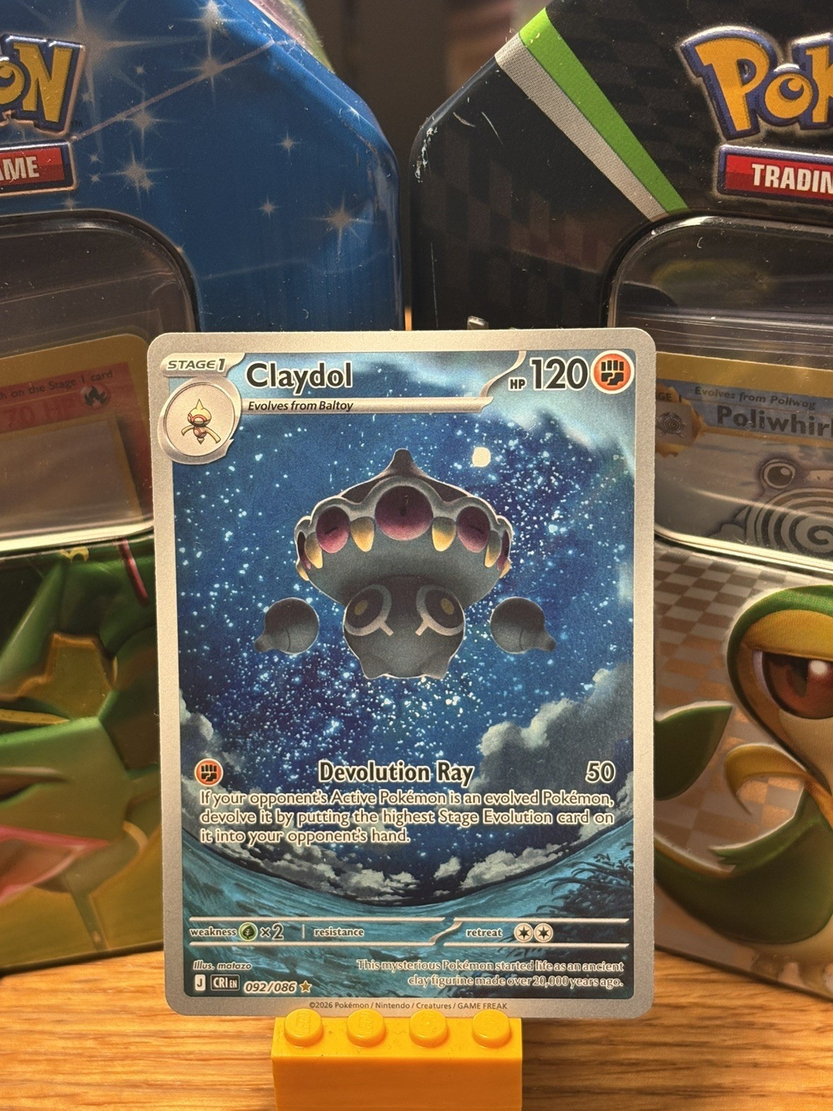 Claydol 92/086 Illustration Rare Chaos Rising Pokemon TCG Cards 
