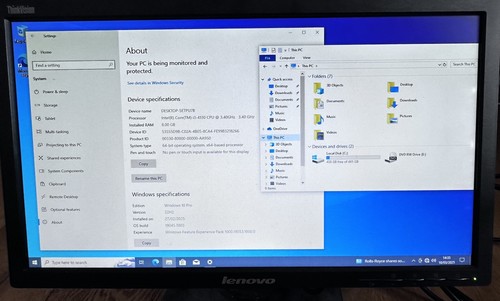 Lenovo ThinkCentre E73 Core i3-4130 3.40GHz 8GB RAM 500GB HDD Win10Pro - Picture 10 of 10