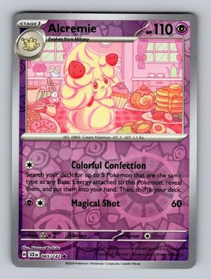 Alcremie 65/142 Rare Stellar Crown Pokemon Reverse Holo Near Mint