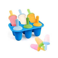Lamesa Popsicles Molds Silicone, 6 Pieces BPA-Free Ice Pop Mold, Reusable s32
