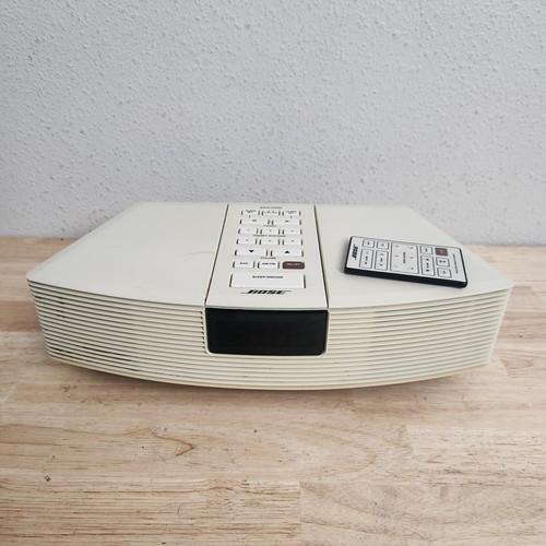 Bose Wave Radio AM/FM AWR1-1W w/ Alarm, Preset Stations, AUX /White ...