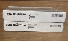 2 NUOVI set di staffe per mensole Ekby Bjarnum IKEA 22749 - 7,5" / 19 cm 901.361.36