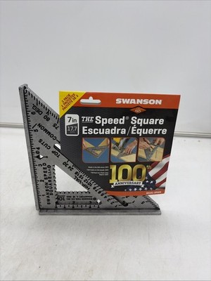 TWO PACK Swanson 7'' Speed Square S0101-2PACK 100th Anniversary MADE IN THE USA