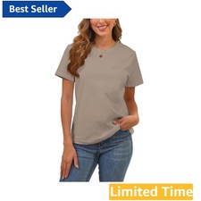 Versatile Crew Neck T-shirts in 20 Colors for Women: Summer Essential - 2XS-3XL
