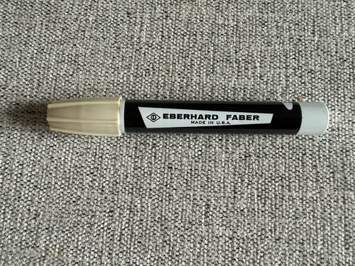 Vintage Eberhard Faber MARKette All Purpose Marker Black 680 Needs Ink USA Made - Picture 2 of 2