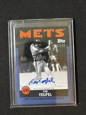 2021 TOPPS ESPN ONCE UPON A TIME IN QUEENS TIM TEUFEL BLUE AUTOGRAPH /49